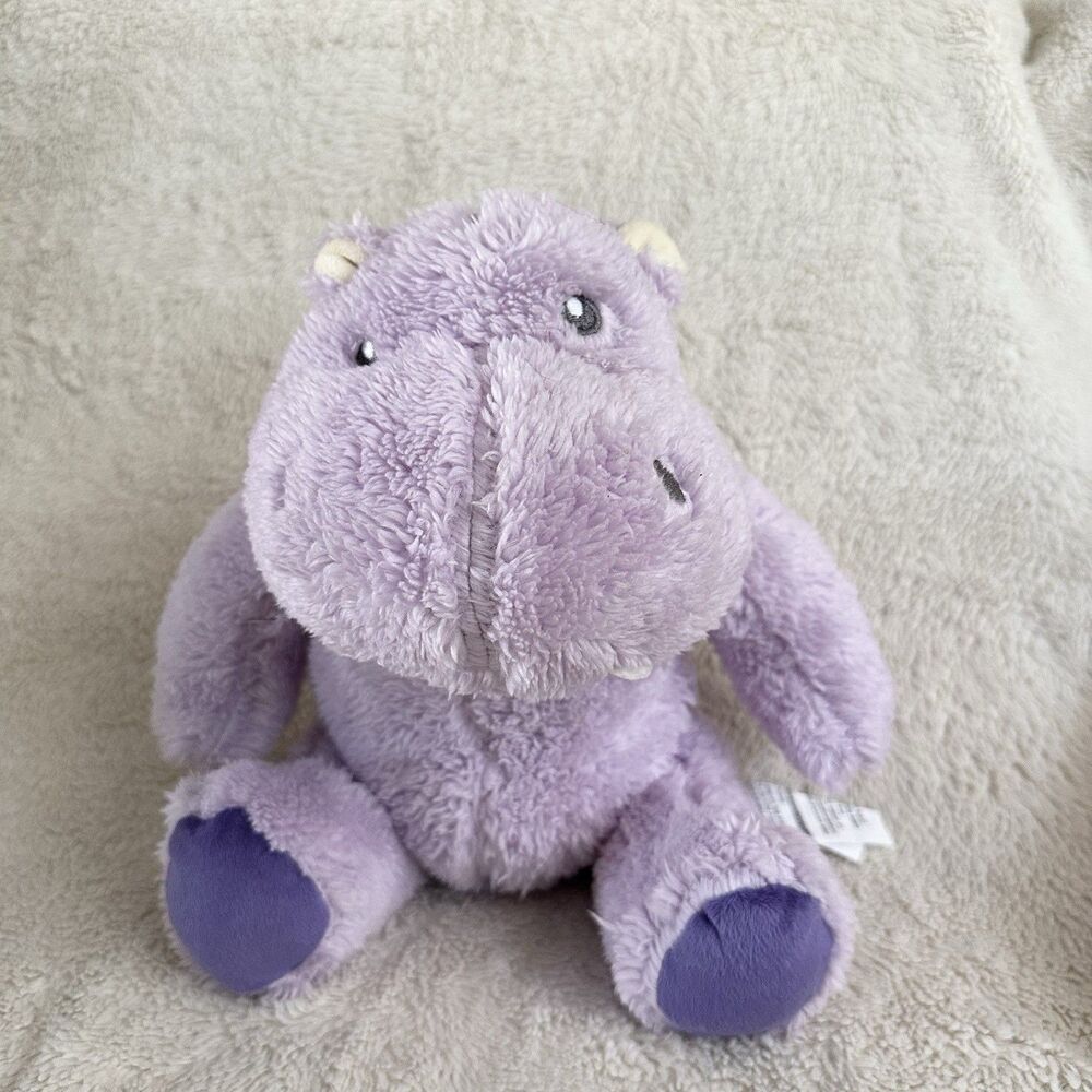 Silver One Purple Hippo Plush Stuffed Animal Toy Lovey 12" Huggable Friends 2024